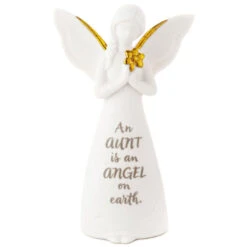 Hallmark Angel On Earth Aunt Mini Angel Figurine, 3.75"