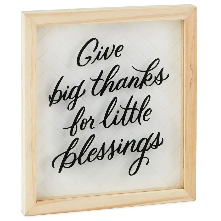 Hallmark Big Thanks Framed Quote Sign, 7x8 3 Hallmark Big Thanks Framed Quote Sign, 7x8