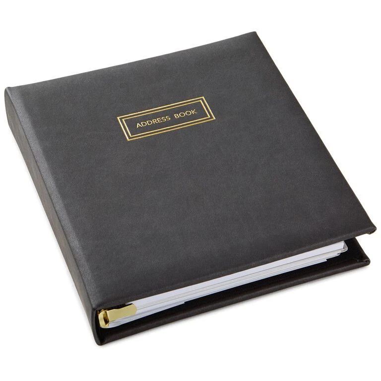 Hallmark Classic Charcoal Address Book 3 Hallmark Classic Charcoal Address Book