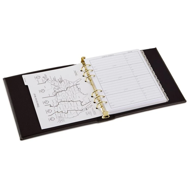 Hallmark Classic Charcoal Address Book 4 Hallmark Classic Charcoal Address Book - Image 2