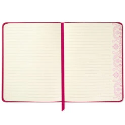 Hallmark Embossed Border Fuchsia Faux Leather Notebook -Hallmark Embossed Border Fuchsia Faux Leather Notebook 5HWJ6937 04