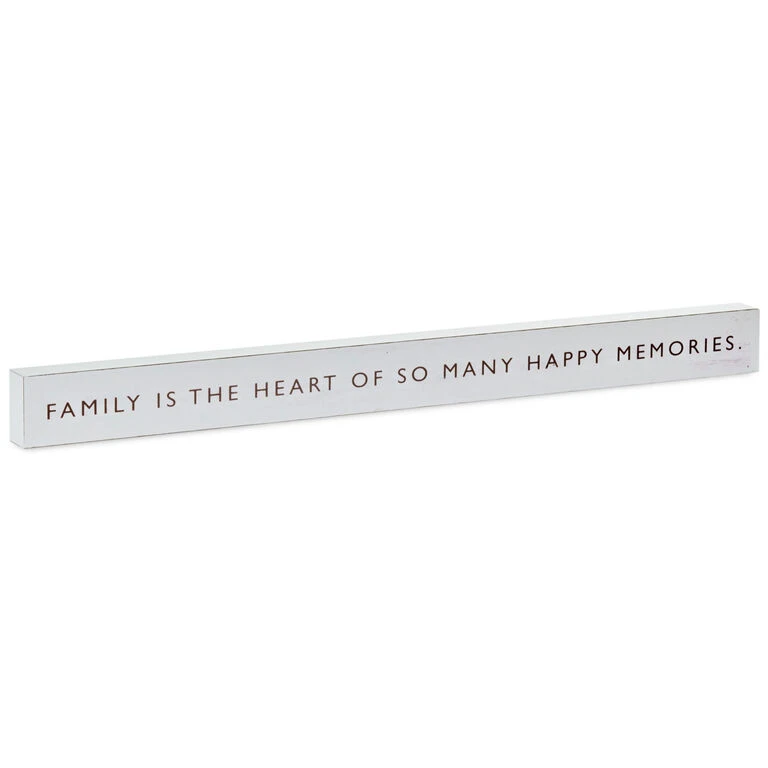 Hallmark Family Is The Heart Wood Quote Sign, 23.5x2 3 Hallmark Family Is The Heart Wood Quote Sign, 23.5x2