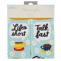 Hallmark Gilmore Girls Life's Short, Talk Fast Crew Socks 8 Hallmark Gilmore Girls Life's Short, Talk Fast Crew Socks -Hallmark Gilmore Girls Lifes Short Talk Fast Crew Socks 1PCL1011 04