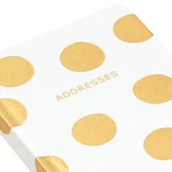 Hallmark Gold Polka Dots Address Book -Hallmark Gold Polka Dots Address Book 1ADD1620 06