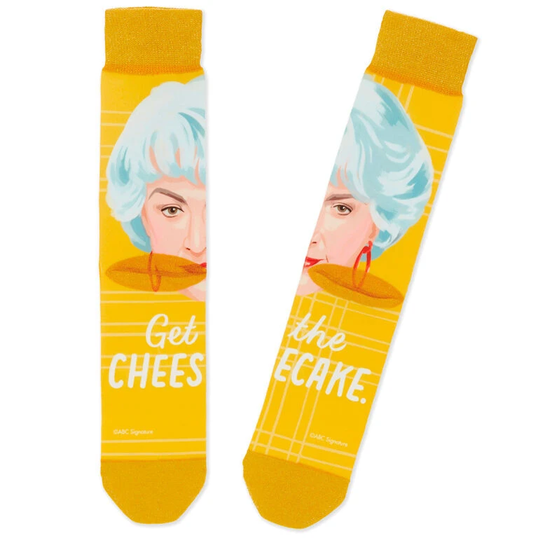 Hallmark Dorothy The Golden Girls Cheesecake Novelty Crew Socks 4 Hallmark Dorothy The Golden Girls Cheesecake Novelty Crew Socks - Image 2