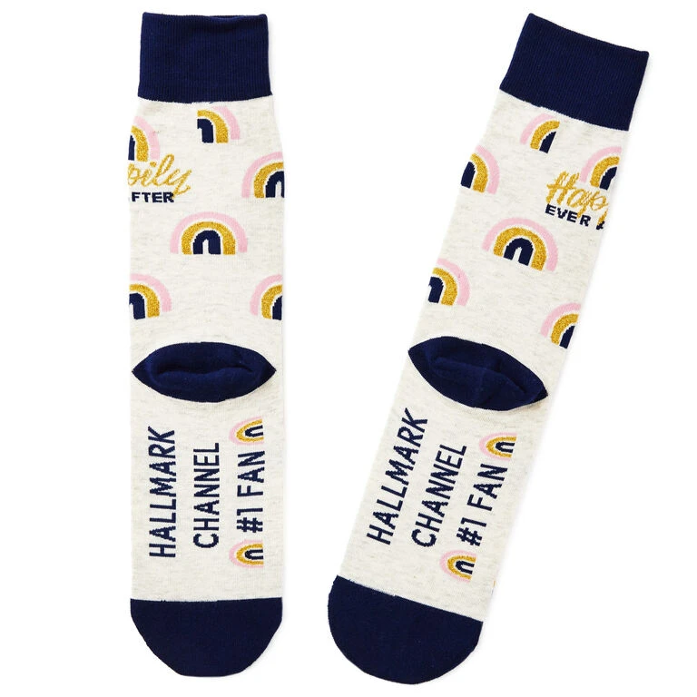 Hallmark Channel Happily Ever After Novelty Crew Socks 4 Hallmark Channel Happily Ever After Novelty Crew Socks - Image 2
