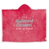 Hallmark Channel Kind Of Night Hooded Blanket, 50x70 -Hallmark Hallmark Channel Kind of Night Red Hooded Blanket 1XKT3530 01