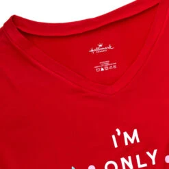 Hallmark Channel Only Awake Oversized Women's Red Sleep Shirt, Small/Medium -Hallmark Hallmark Channel Only Awake Sleep Shirt 1XKT3531 04