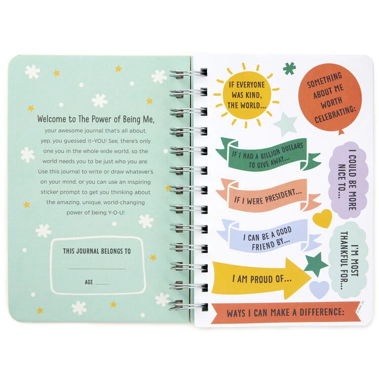 Hallmark Little World Changers™ The Power Of Being Me Prompted Journal With Stickers 4 Hallmark Little World Changers™ The Power Of Being Me Prompted Journal With Stickers - Image 2