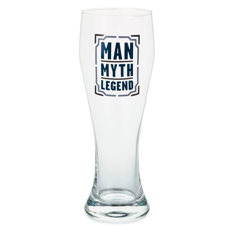 Hallmark Man, Myth, Legend Pilsner Glass, 19.27 Oz. 3 Hallmark Man, Myth, Legend Pilsner Glass, 19.27 Oz.
