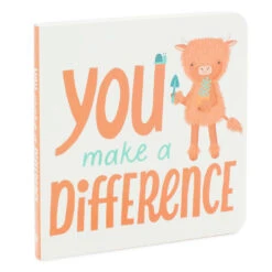 Hallmark MopTops Highland Cow Stuffed Animal With You Make A Difference Board Book -Hallmark MopTops Plush Cow Stuffed Animal Board Book 1KID1537 04