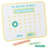 Hallmark So Excited To Meet You Magnetic Baby Countdown Board -Hallmark New Baby Pregnancy Countdown Calendar 1BBY4821 01