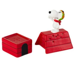 Hallmark Peanuts® Flying Ace Snoopy Stacked Salt And Pepper Shakers, Set Of 2 -Hallmark Peanuts Snoopy Doghouse Salt and Pepper Shakers 1PAJ3529 02