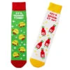 Hallmark Tacos And Hot Sauce Better Together Funny Crew Socks