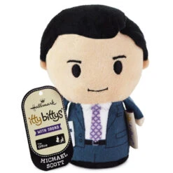 Hallmark Itty Bittys® The Office Michael Scott Plush With Sound -Hallmark The Office Michael Scott Plush itty bittys 1KDD2126 02