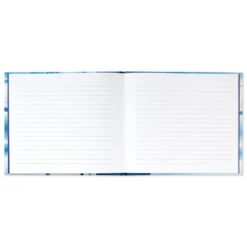 Hallmark Blue Shibori Print Guest Book -Hallmark Tie Dye Blue Guest Book 1EDY3150 03