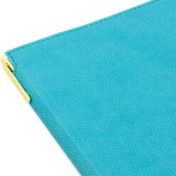 Hallmark Turquoise Faux Leather Notebook With Pen -Hallmark Turquoise Faux Leather Notebook With Pen 1HWJ7041 05