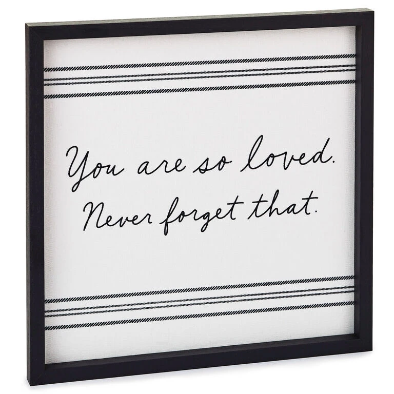Hallmark You Are So Loved Framed Quote Sign, 12x12 3 Hallmark You Are So Loved Framed Quote Sign, 12x12